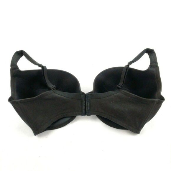 Lane Bryant Cacique Womens Bra Full Coverage Cotton Blend Size 38F Black - Picture 4 of 6